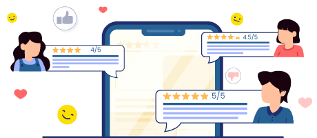 User reviews illustration