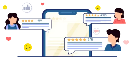 User reviews illustration
